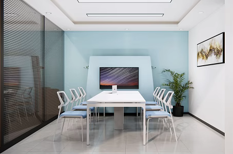 Modern Meeting Room Meeting Table and Chair 3d model