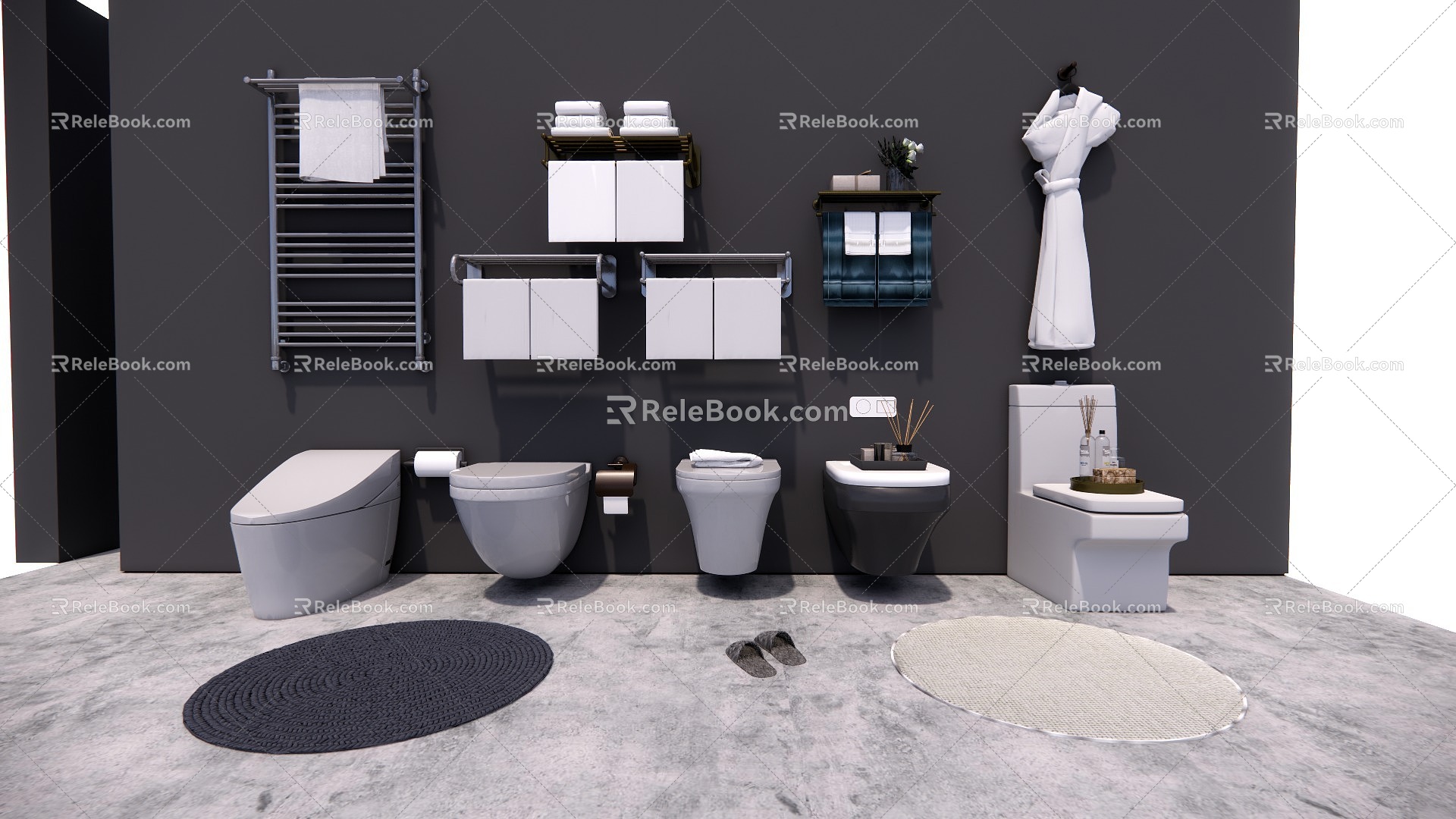 Modern toilet sanitary ware 3d model