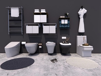 Modern toilet sanitary ware 3d model