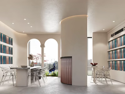 Modern Boutique Store Interior With Open Design Display Racks And Lighting 3d model