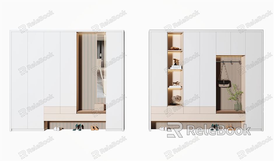 Modern Shoe Cabinet Entrance Shoe Cabinet model