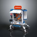 Game Movie Character Robotic Dimsum Food Cart With Mechanical Arm