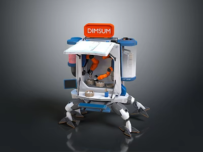 Robot Assistant Small Robot Butler Robot Butler Figure Game Figure 3d model