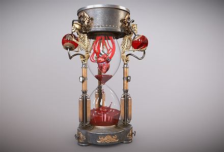 Jane O Heart Steampunk Heart Glass 3d model