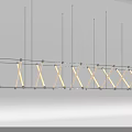 Sleek Modern Chandelier Design With Slender Lines Crossed Structure And Geometric Aesthetics