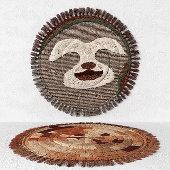 Round carpet 3d model