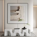 modern decorative painting 3d model