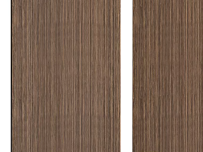 Brown Vertical Striped Wooden Decorative Panels 3d model