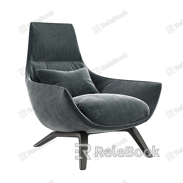 Ermes Leisure Chair Single Sofa Chair model