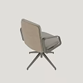 Ergonomic Modern Gray Office Chair With Padded Back Armrests And Sturdy Five-Point Base