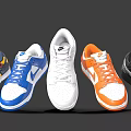 Nike Low Top Sneakers in Various Colors Including Yellow Blue White Orange Black