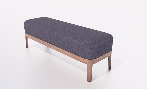 Modern sofa stool sofa bench bed end stool 3d model