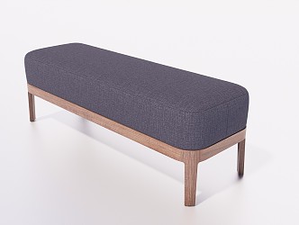 Modern sofa stool sofa bench bed end stool 3d model