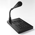 Modern Microphone Broadcasting Microphone Desktop Microphone Embedded Microphone Leader Seat Microphone Conference Table Microphone Conference Microphone 3d model