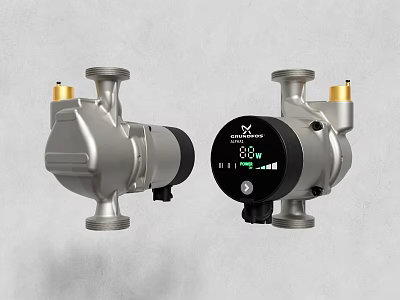 High Efficiency Industrial Pumps With Stainless Steel Construction And Digital Display Panel 3d model