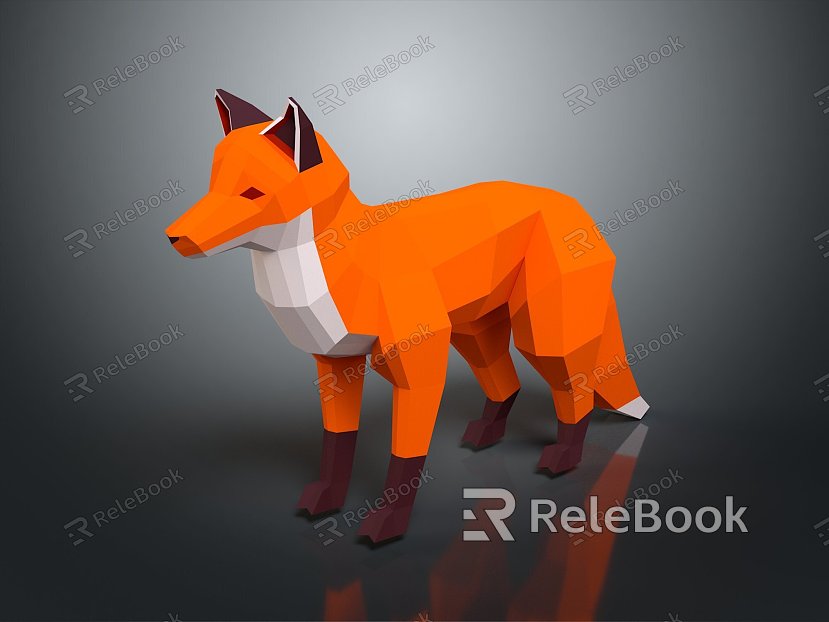 Fox Cartoon Fox Small Fox Cartoon Characters Cartoon Animals Cartoon Small Animals Game Characters model