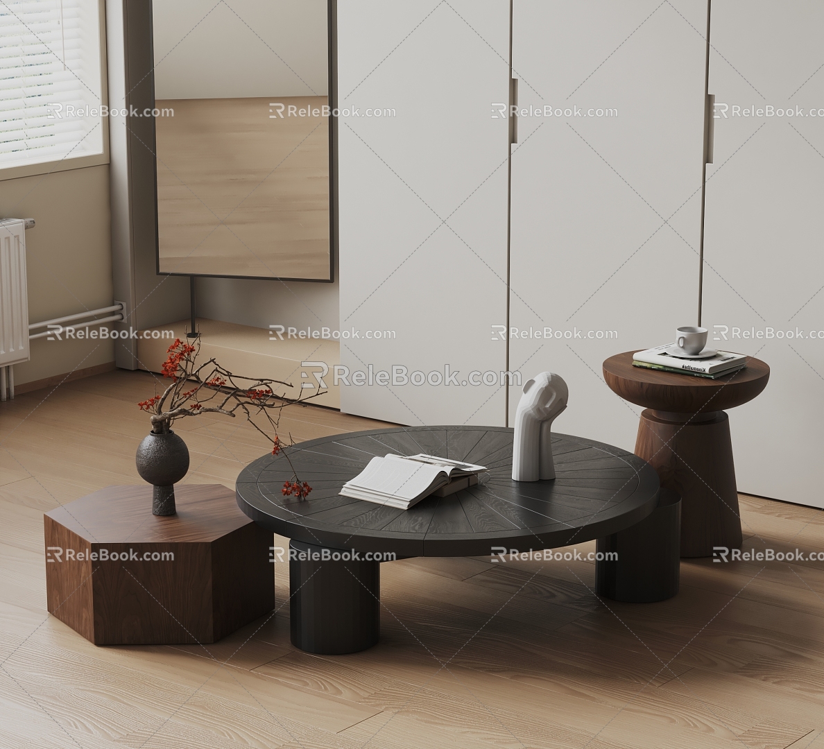 Modern coffee table 3d model