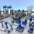 Industrial Equipment Including Tanks Pumps Conveyors And Pipelines In Production Facility