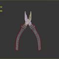 Pipe pliers vise bench vise wrench tool hardware tool processing tool furniture 3d model