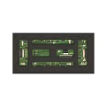 LED Display Modules With Black Circuit Board Green Components And Dot Matrix Panel