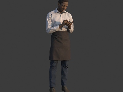 Black Waiter model