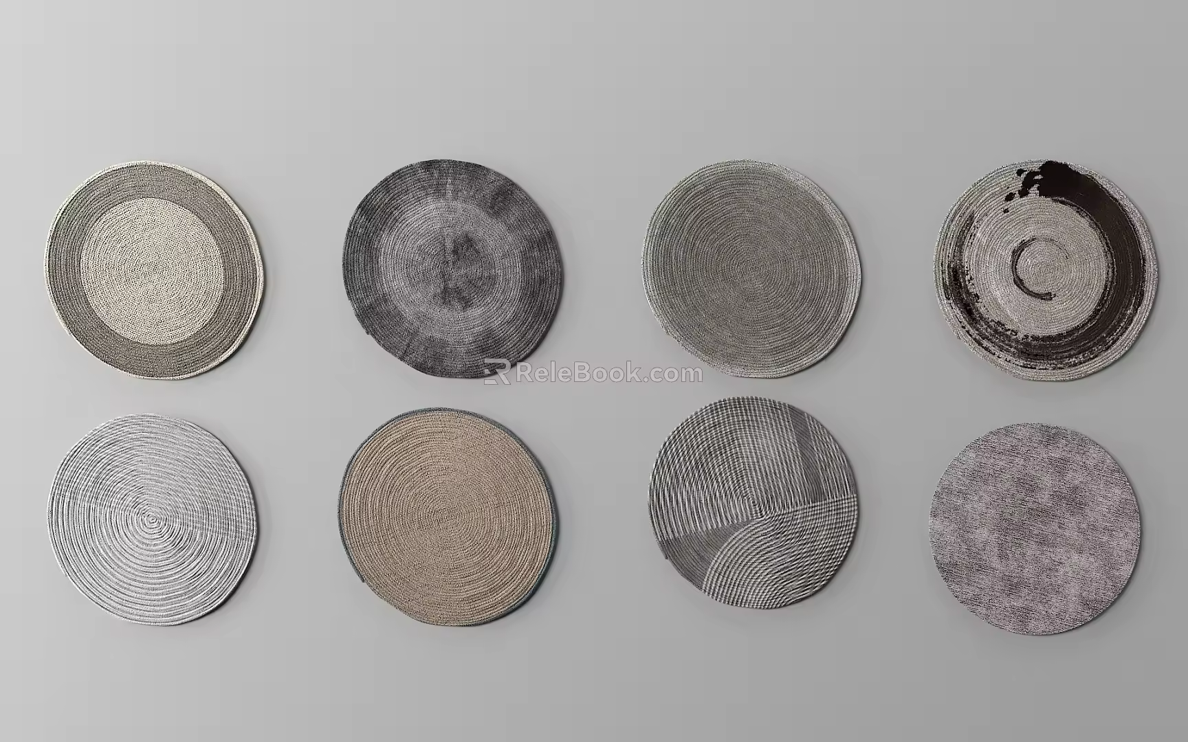 Round carpet 3d model