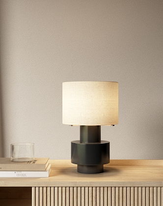 Quiet wind table lamp bedside lamp decorative lamp 3d model