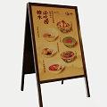 Traditional Chinese Food Billboard Featuring Appetizing Dishes Images And Menu