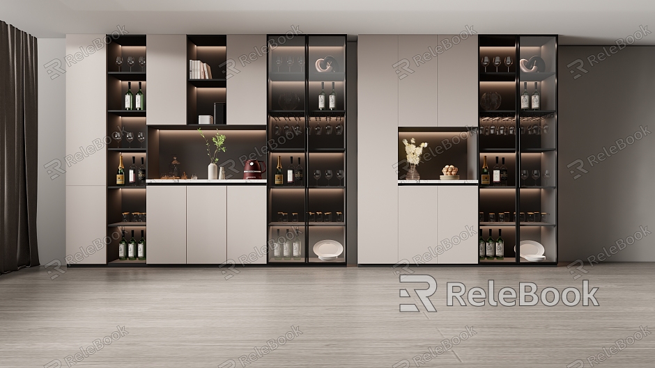 Modern Wine Cabinet Home Wine Cabinet model