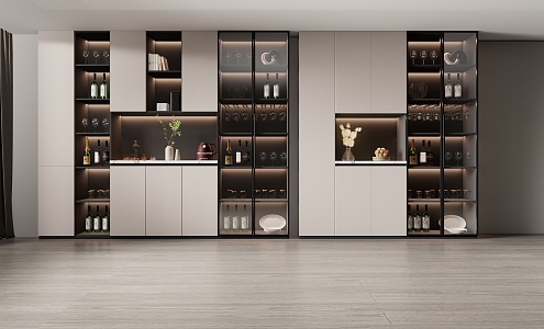 Modern Wine Cabinet Home Wine Cabinet 3d model