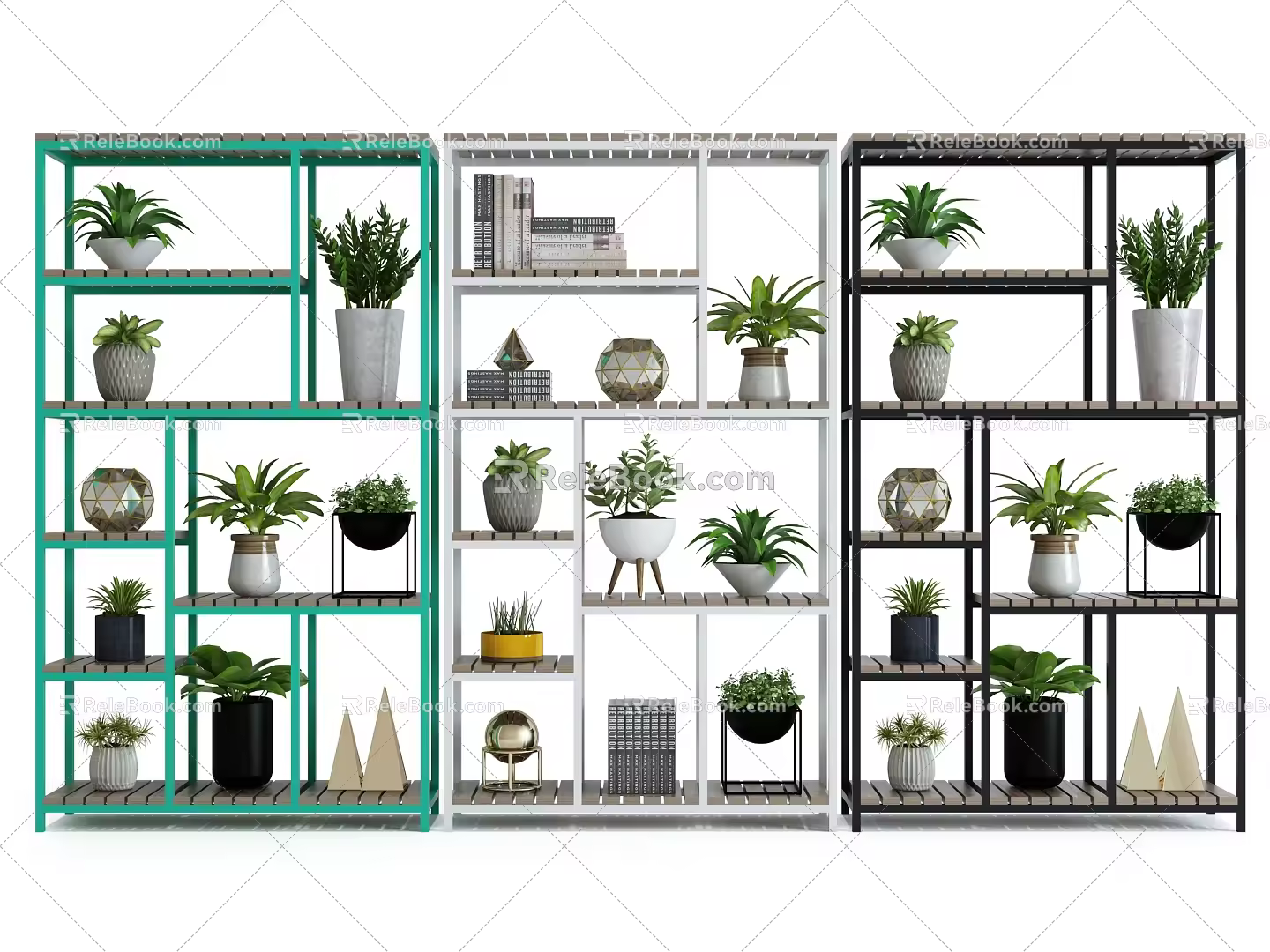 Modern style decorative rack 3d model