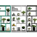 Modern style decorative rack 3d model