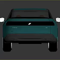 Modern Teal Crossover Car With Glossy Body Large Alloy Wheels Black Windows And Ground Reflection