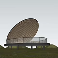 modern pavilion curve landscape architecture landscape pavilion outdoor restaurant landscape structure curve pavilion 3d model