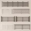 Ornate And Modern Metal Fence Designs With Decorative Patterns And White Railings