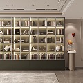 Bookcase wardrobe ornaments 3d model