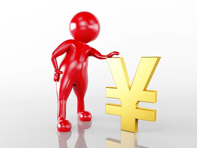 Modern RMB Scene Creative RMB Investment Enterprise Commercial 3d model