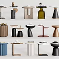 Modern Side Table Side Table Corner Table Small Coffee Table Book Ornaments 3d model