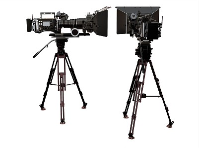 modern camera digital equipment video camera 3d model