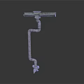Industrial Metal Pipe Equipment With Curved Structure And Connecting Parts