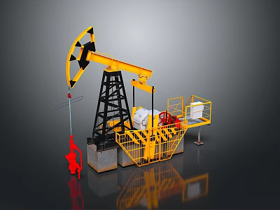 Sturdy White Household Bucket With Yellow Safety Fence And Metal Stand 3d model