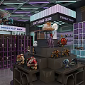 Cat and Dog Trendy Play Shop Front Desk with Welcome Carpet Display Stands and Toys