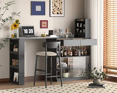 Modern Bar Chair Restaurant Bar 3d model