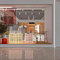 Modern Department Store Interior With Bright Lighting New Product Displays Shelves And Green Plants