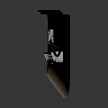 Brown Wall Mounted Component With Metal Fixture Small Panels And Black Wires