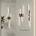 Modern wall lamp combination 3d model