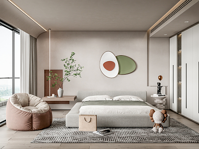 Modern Bedroom 3d model