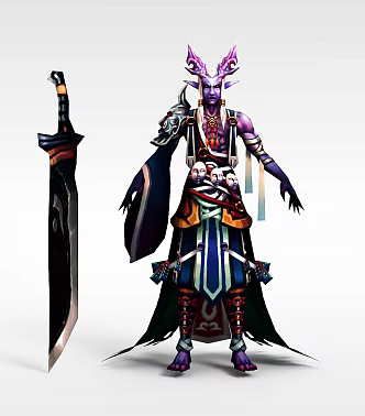 Xianxia online game monster 3d model