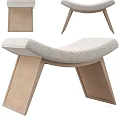 Modern Stool Sofa Stool Low Stool Shoe Changing Stool 3d model
