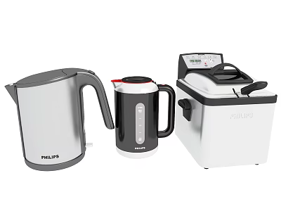 Philips Daily Electrical Appliances Including Electric Kettle Thermal Mug And Air Fryer 3d model